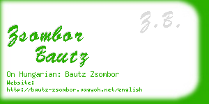 zsombor bautz business card